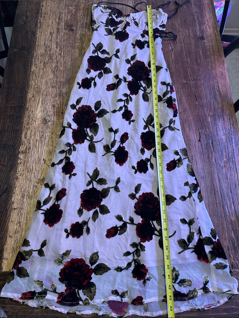 Rare london rose velvet print bias cut pink dress size 8
